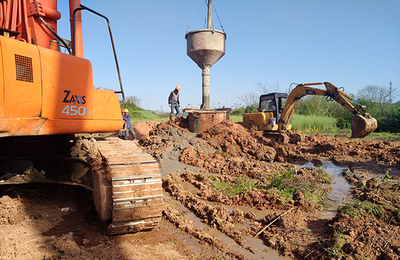 527國道崇仁江大橋樁基工程圓滿完工，高效混凝土切割技術保障施工質量